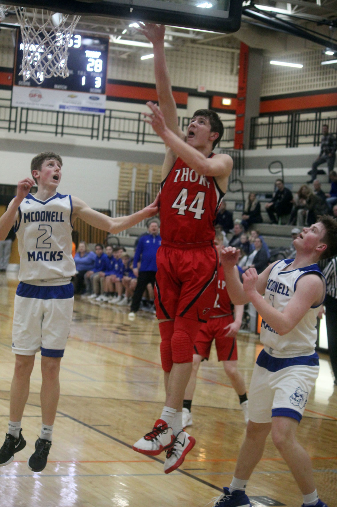 McDonell vs Thorp boys basketball at Osseo 3-12-20